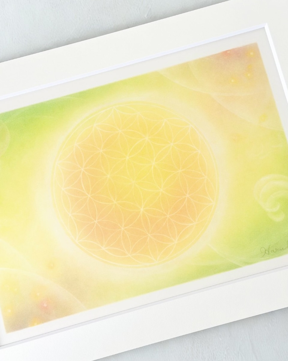「Flower Of Life〜宇宙の平和〜」<br />
アートポスター<br />
（ペーパーフレーム付き